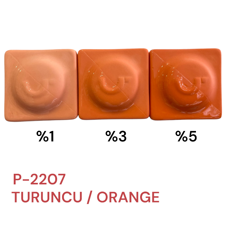 P2207 Turuncu Porselen DökümÇamuru