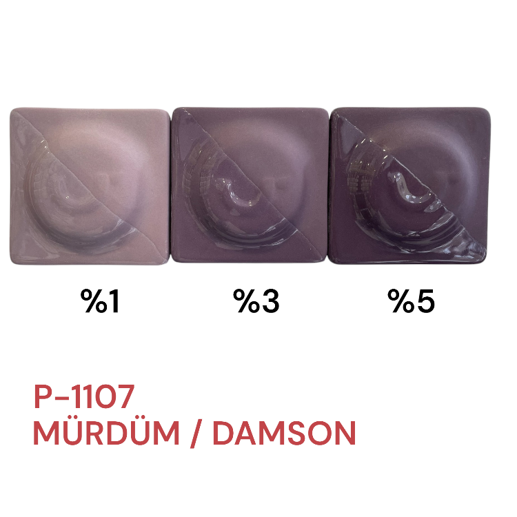 P1107 Mürdüm Porselen Döküm Çamuru