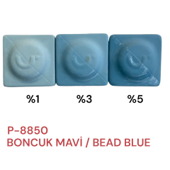 P8850 Boncuk Mavi Porselen Döküm Çamuru