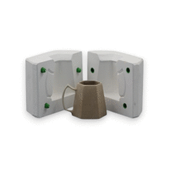 FNC197 HEXAGON FİNCAN VE TABAĞI KALIBI