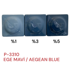 P-3310 EGE MAVİ PORSELEN DÖKÜM ÇAMURU