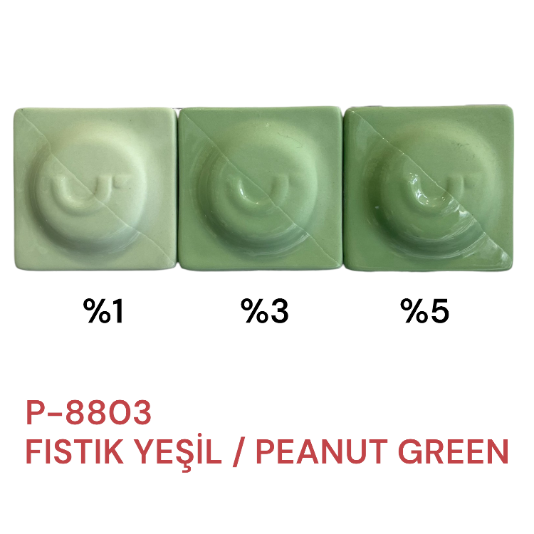 P8803 Fıstık Yeşil Porselen Döküm Çamuru