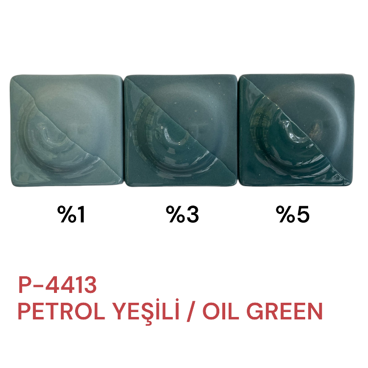 P4413 PETROL YEŞİL PORSELEN DÖKÜM ÇAMURU