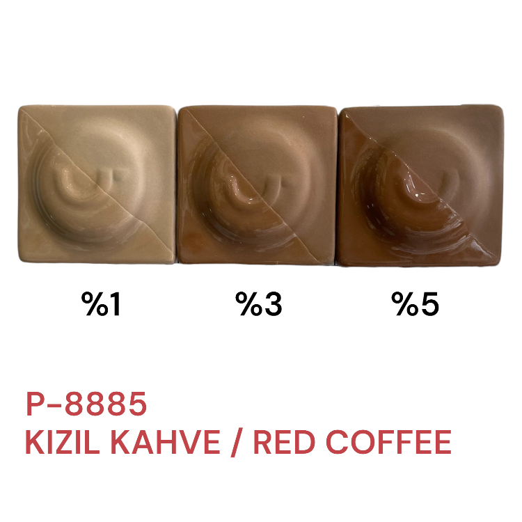 P8885 KIZIL KAHVE PORSELEN DÖKÜM ÇAMURU