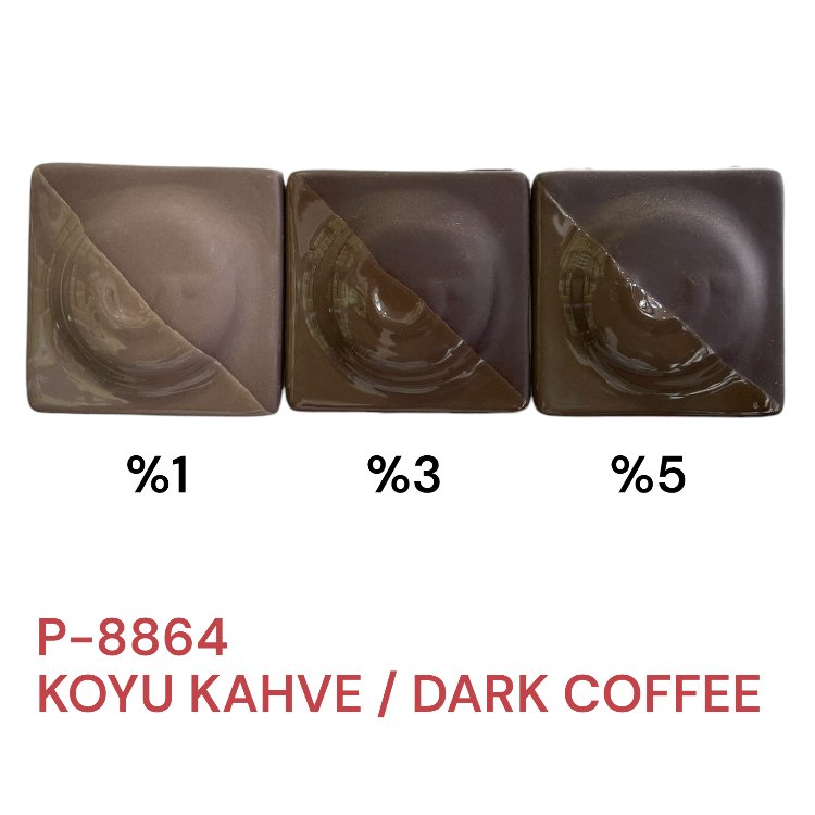 P8864 Koyu Kahve Porselen Döküm Çamuru