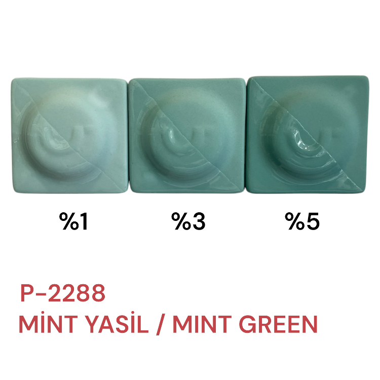 P2288 MİNT YEŞİL PORSELEN DÖKÜM ÇAMURU