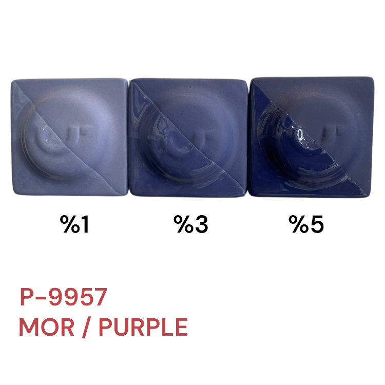 P9957 Mor Porselen Döküm Çamuru