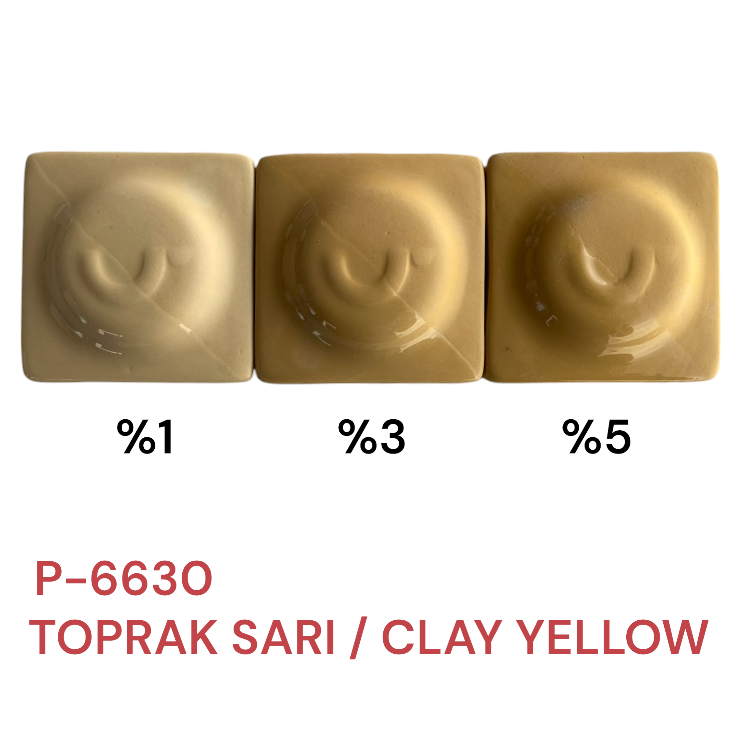 P6630 Toprak Sarı Porselen Döküm Çamur