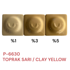 P6630 Toprak Sarı Porselen Döküm Çamur