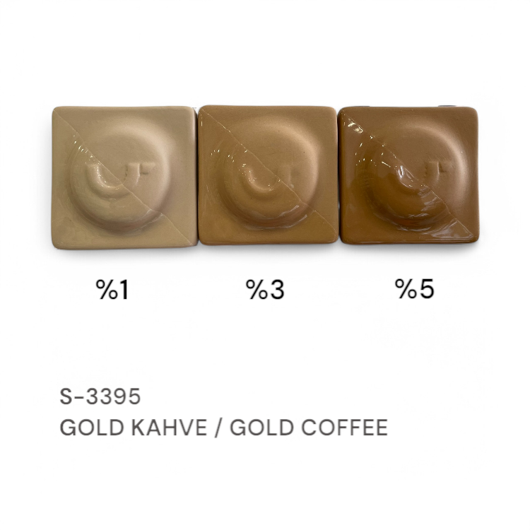 S3395 GOLD KAHVE STONEWARE DÖKÜM ÇAMURU