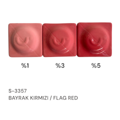 S3357 Bayrak Kırmızı Stoneware Döküm Çamuru