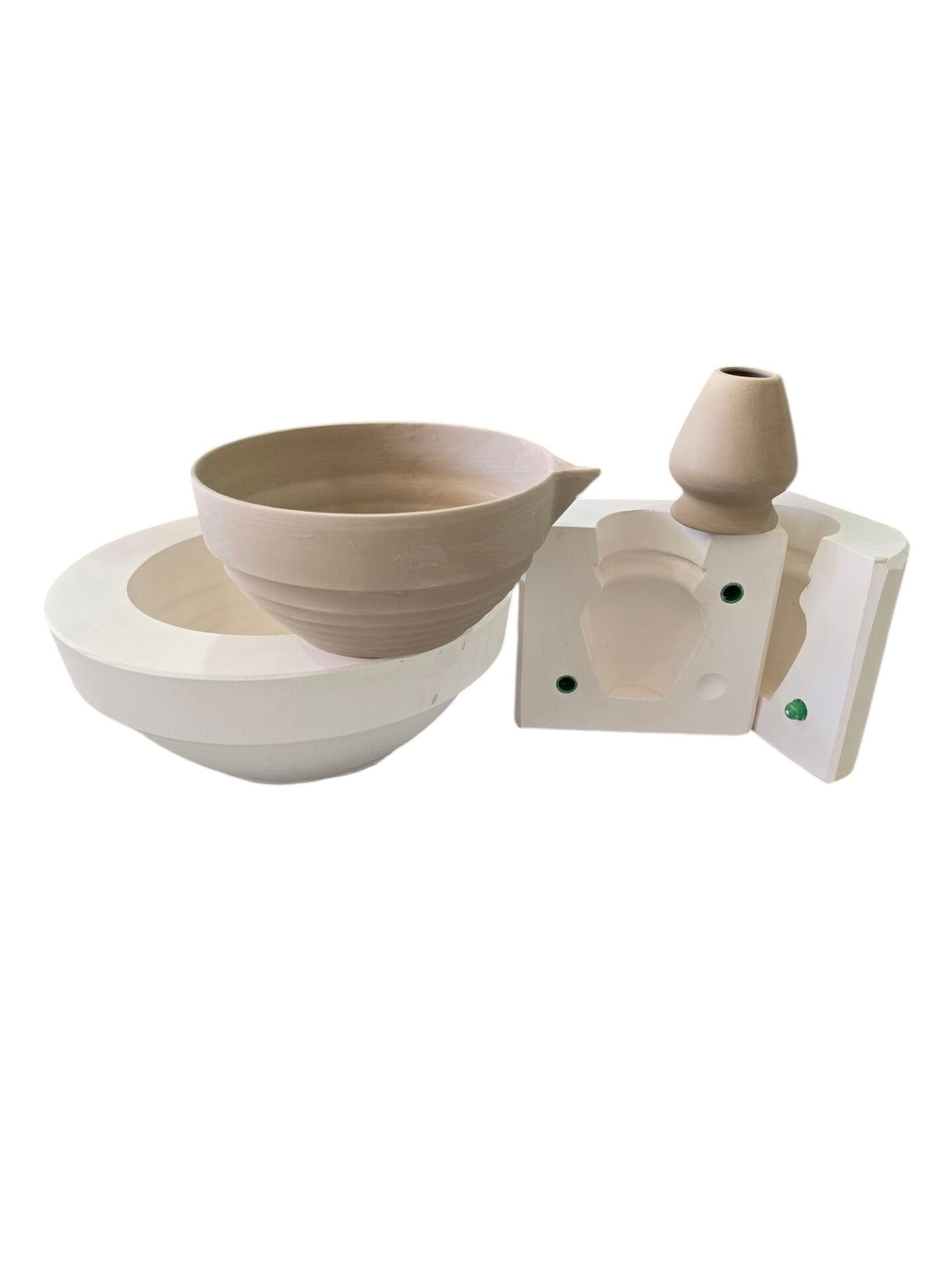 MTC-506 ÇİZGİLİ MATCHA KASESİ VE WHİSK TUTUCU KALIBI