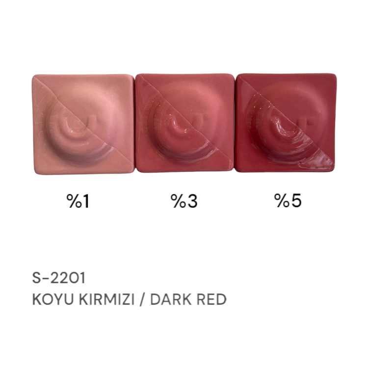S2201 Koyu Kırmızı Stoneware Döküm Çamuru