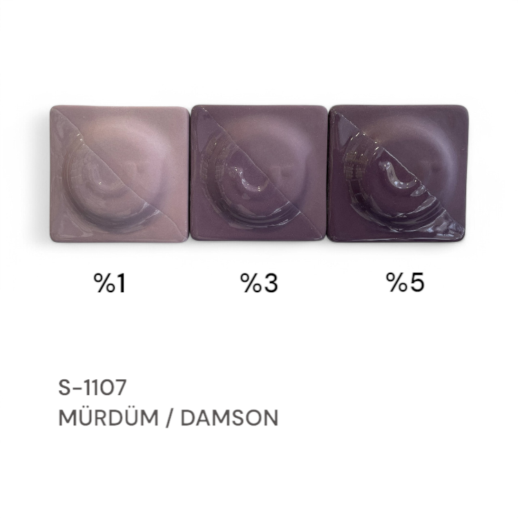 S1107 Mürdüm Stoneware Döküm Çamuru