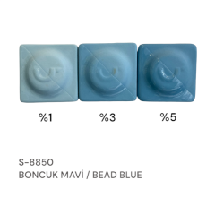 S8850 Boncuk Mavi Stoneware Döküm Çamuru