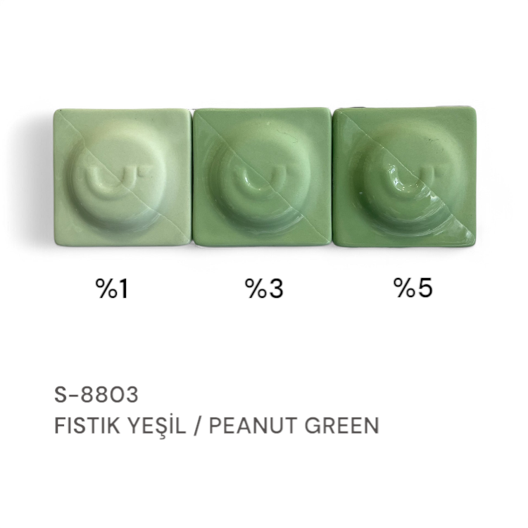 S8803 Fıstık Yeşil Stoneware Döküm Çamuru