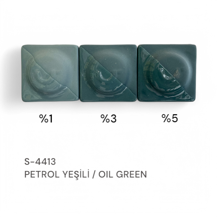 S4413 Petrol Yeşili Stoneware Döküm Çamuru