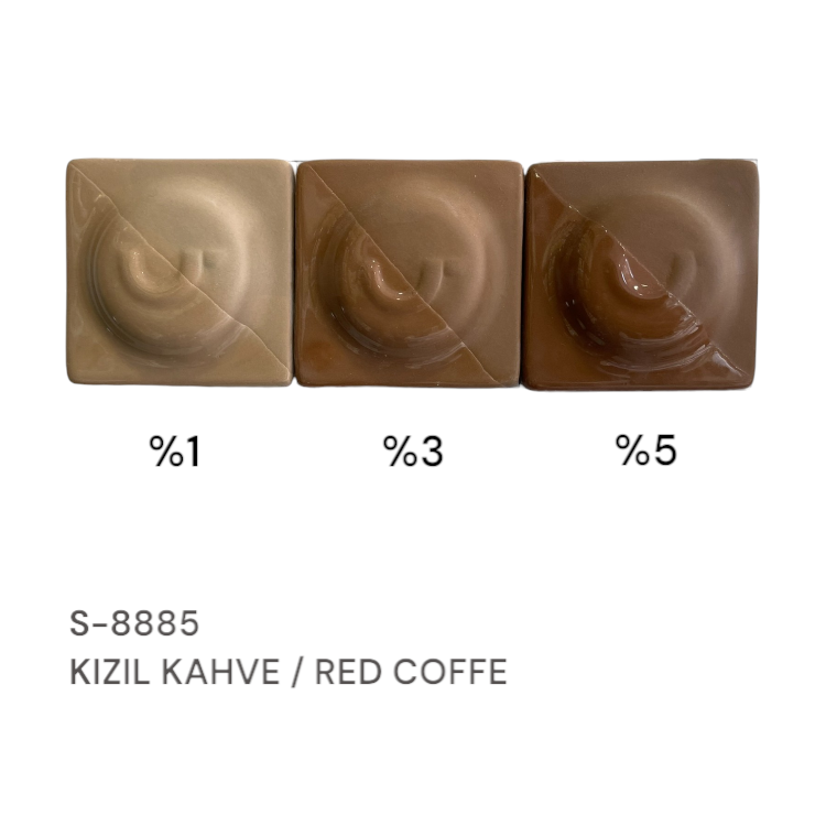 S8885 Kızıl Kahve Stoneware Döküm Çamuru