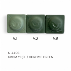 S4403 Krom Yeşil Stoneware Döküm Çamuru