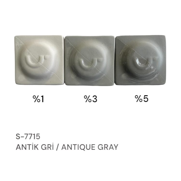 S7715 Antik Gri Stoneware Döküm Çamuru