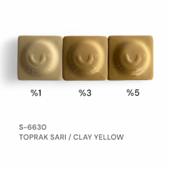 S-6630 TOPRAK SARI STONEWARE DÖKÜM ÇAMURU