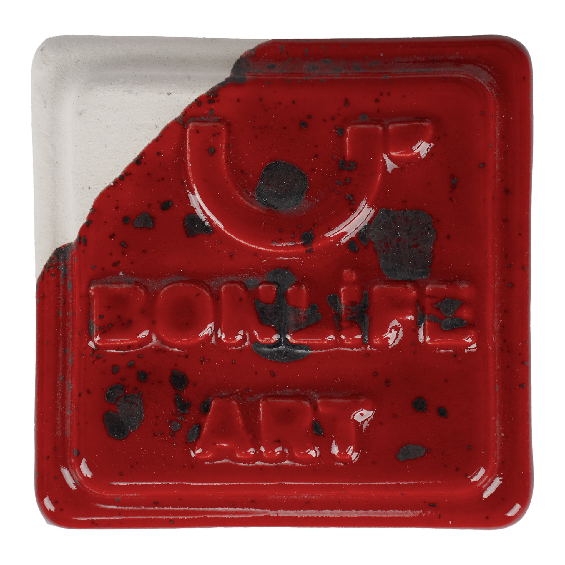 CR102 Benekli Bayrak Kırmızı Artistik Sır - 1050°C - 400 GR