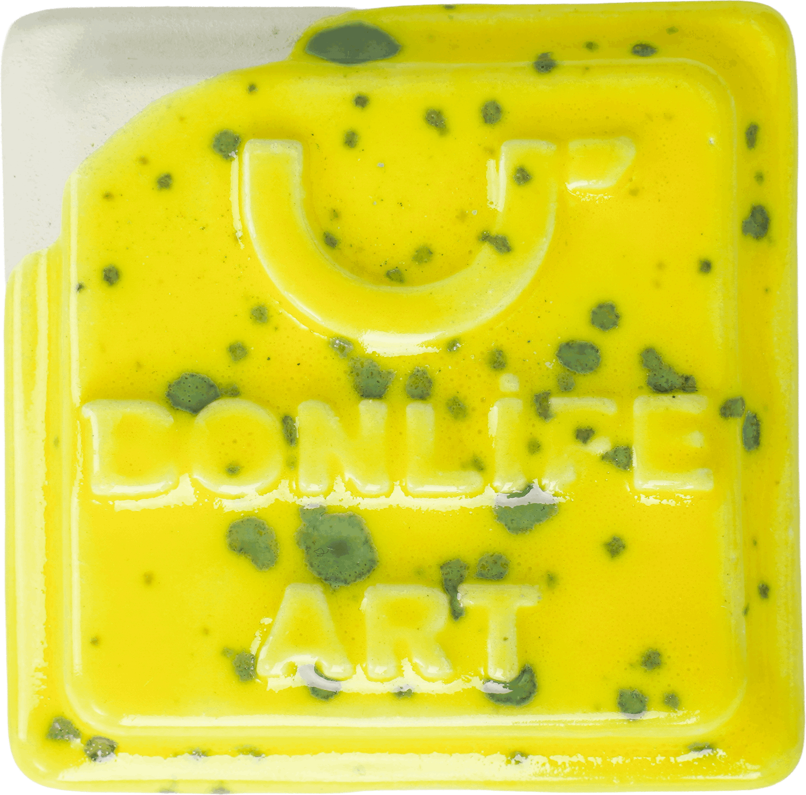 CR103 Benekli Limon Sarı Artistik Sır 1050°C 400 GR